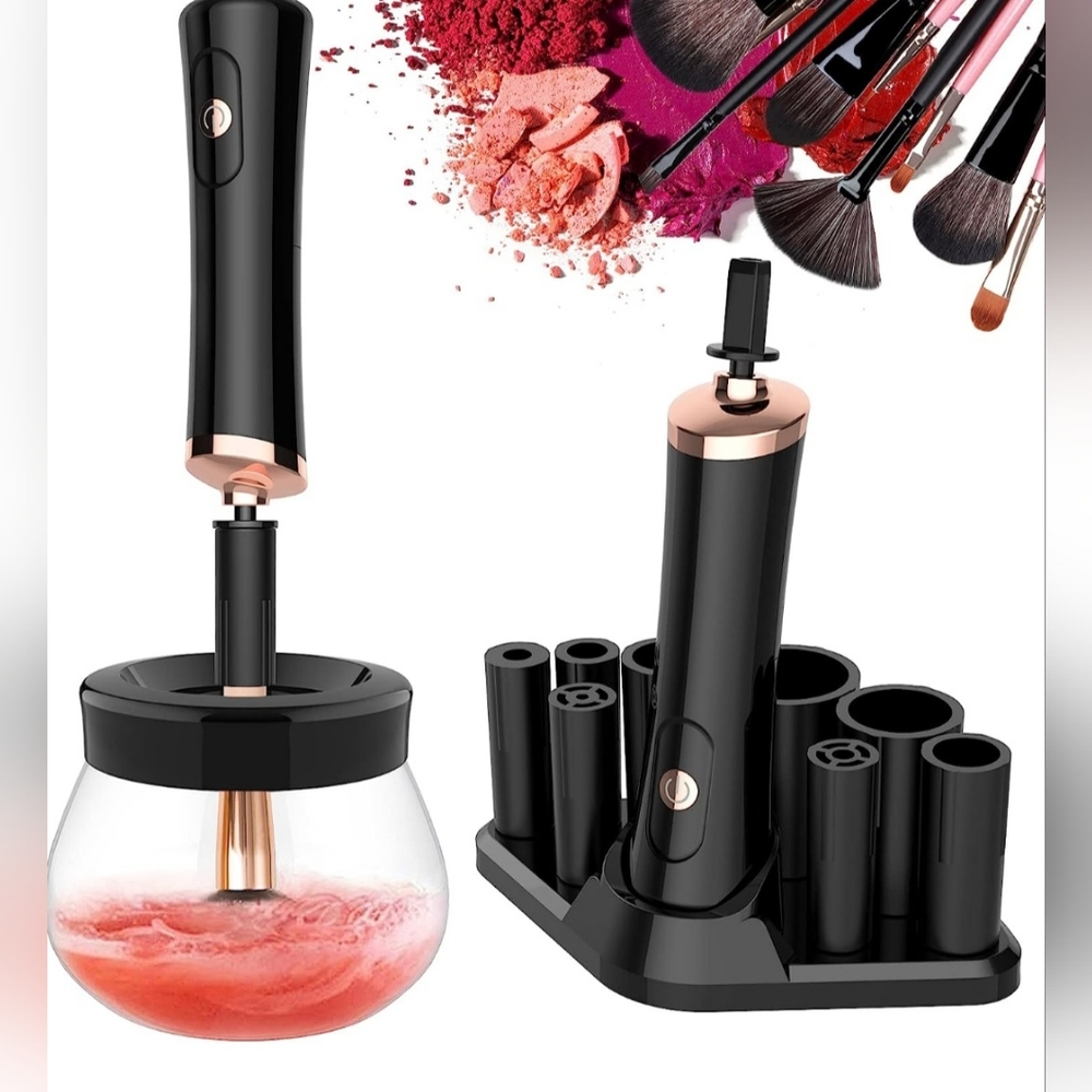 Makeup Brush Cleaner Dryer - Fast Electric Brush Cleaner Machine Automatic Brush